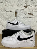 Nike Air Force 1 Low Supreme Black White Sz 8.5