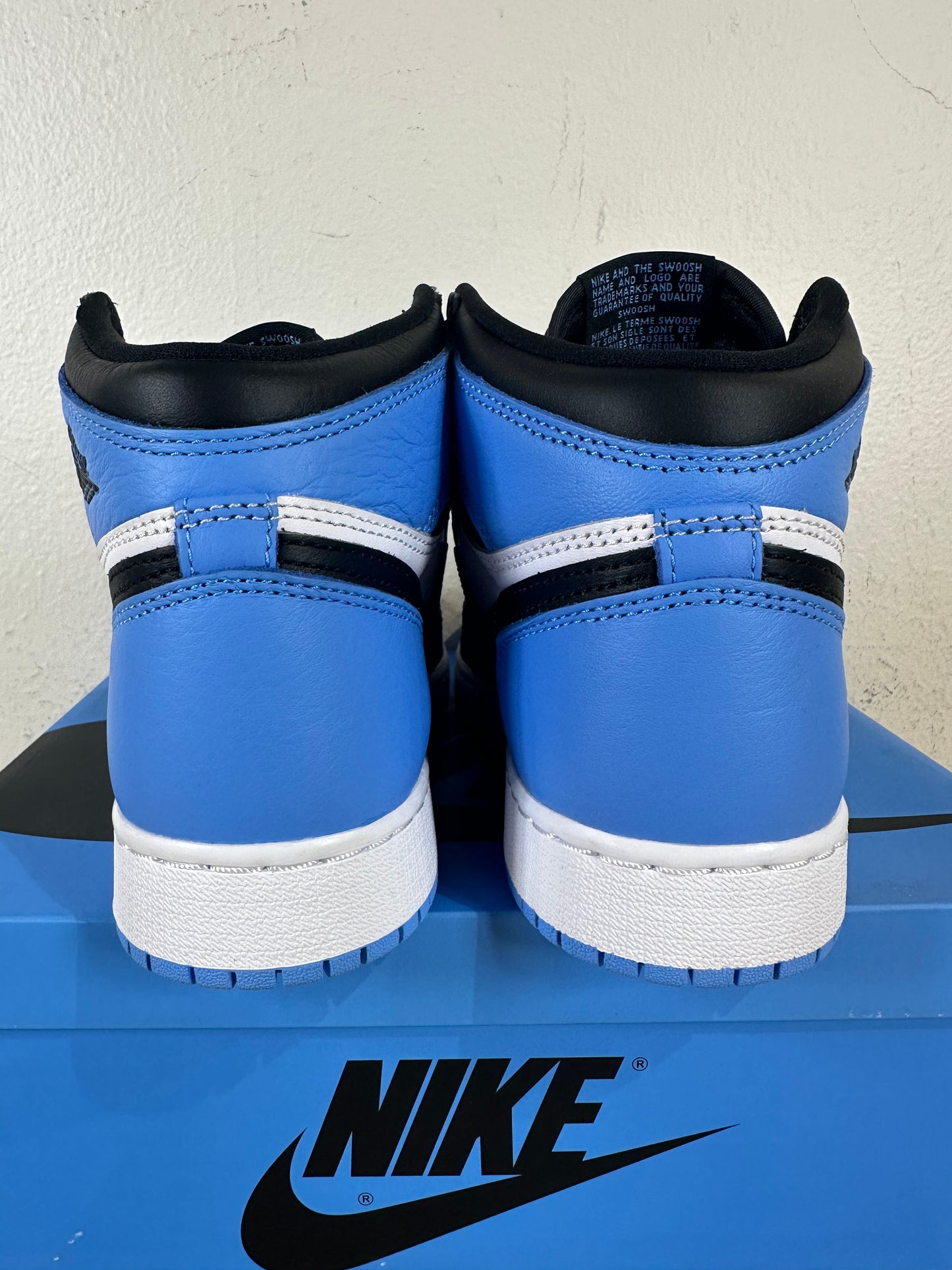 Air Jordan 1 High UNC Toe Sz 4Y DS