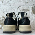 Rick Owens Low TurboWPN Black Cream Sneaker Sz 8.5