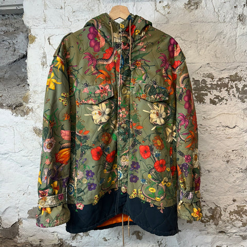 Gucci Floral Parka Jacket Sz L (50)