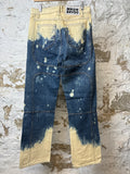 Who Decides War Bleached Blue Flare Pants Sz 30