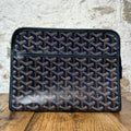 Goyard Jouvence Brown Monogram Navy Toiletry Bag