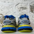 Balenciaga Track Runner Gray Blue Yellow Sneaker Sz 8 (41) No Box