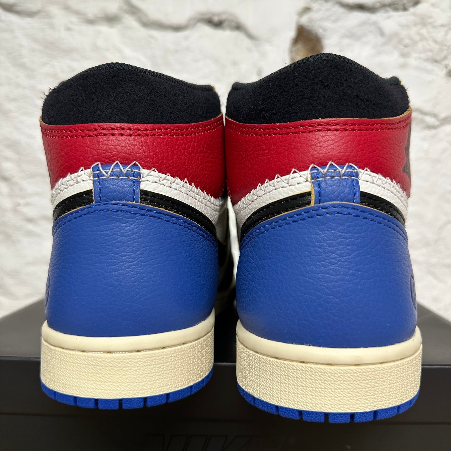 Air Jordan 1 High Fragment x Union LA Varsity Red Sport Royal Sz 8 DS