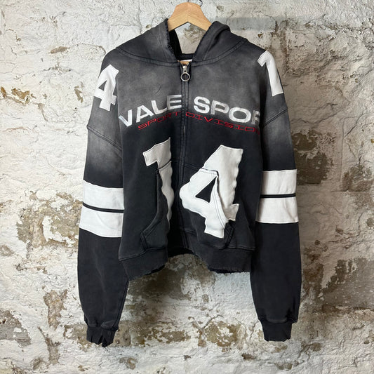 Vale Jerzee Zip Up Black Hoodie