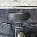 Amiri MX1 Grey Paisley Patches Black Denim Jeans Sz 30
