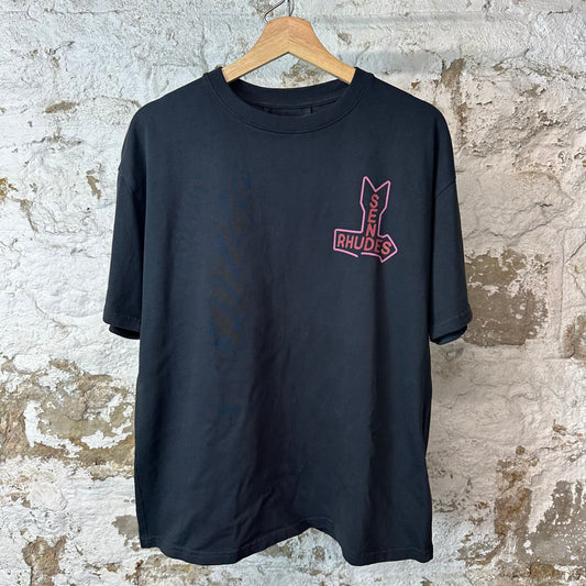 Rhude Send Rhudes Black T-Shirt Sz XS