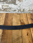 Gucci Navy Microembossed Belt Sz (110/44)