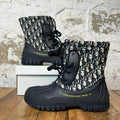 Dior Oblique Jacquard Nylon Combat Boot Sz 7.5 (40.5) No Box