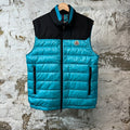 Moncler Ortac Logo Teal Blue Black Vest Sz M (2)