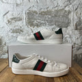 Gucci Green Tab White Ace Sneaker Sz 6.5 (39)