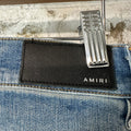 Amiri Plain Distressed Blue Denim Jeans Sz 29
