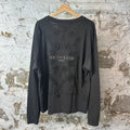 Givenchy Paris Spellout Brown Long Sleeve Sz L