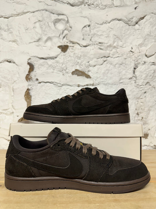 Air Jordan 1 Low Travis Scott Velvet Brown Sz 11