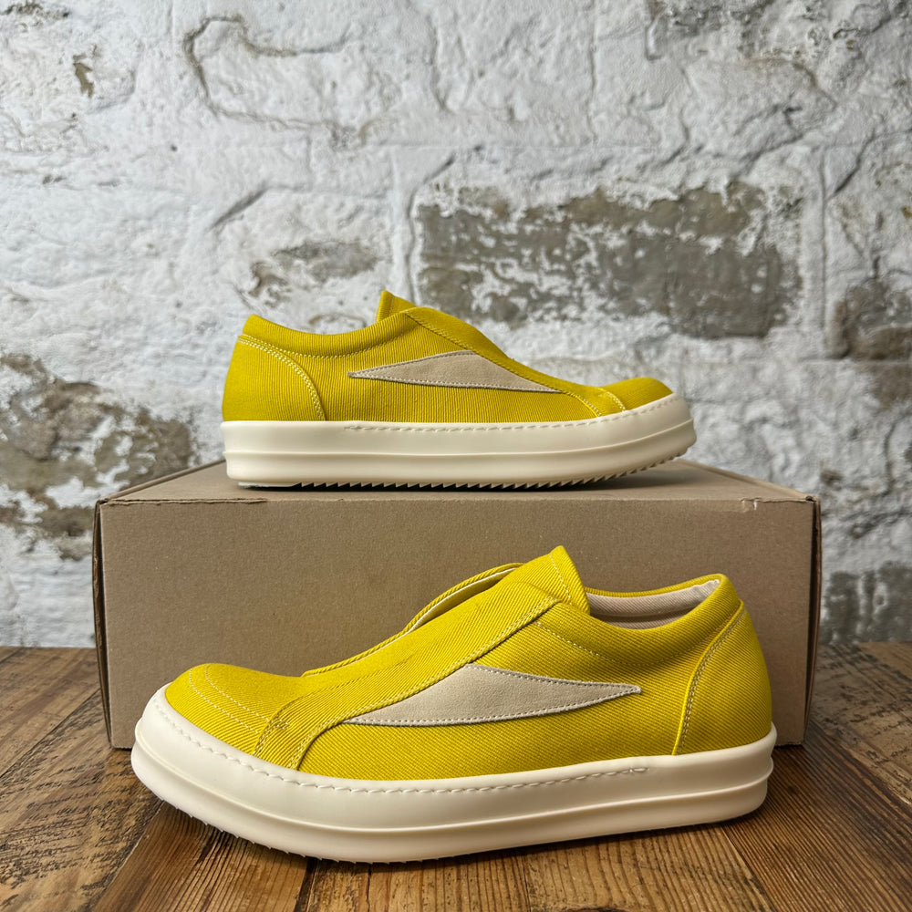 Rick Owens Vintage Laceless Lemon Milk Sneaker Sz 8.5 (41.5)