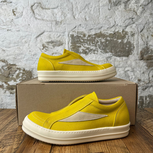Rick Owens Vintage Laceless Lemon Milk Sneaker Sz 8.5 (41.5)