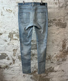 Amiri Plain Blue Denim Jeans Sz 33