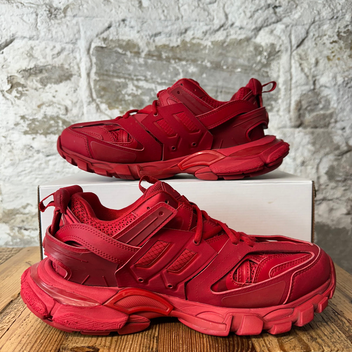 Balenciaga Track Runner Triple Red Sneaker Sz 10 (43)