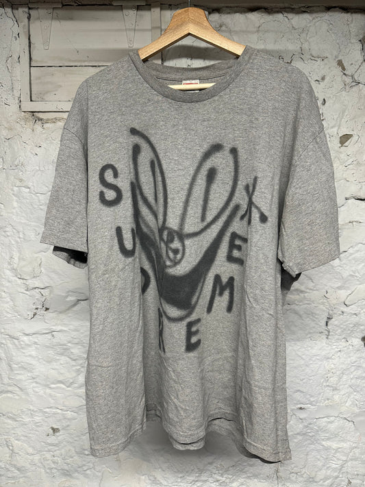 Supreme Clown Face Grey T-Shirt Sz XL