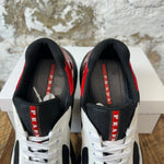 Prada Americas Cup White Patent Red Black Sz 11 No Box