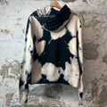 Amiri MA Logo Black Cream Tie Dye Hoodie Sz XS