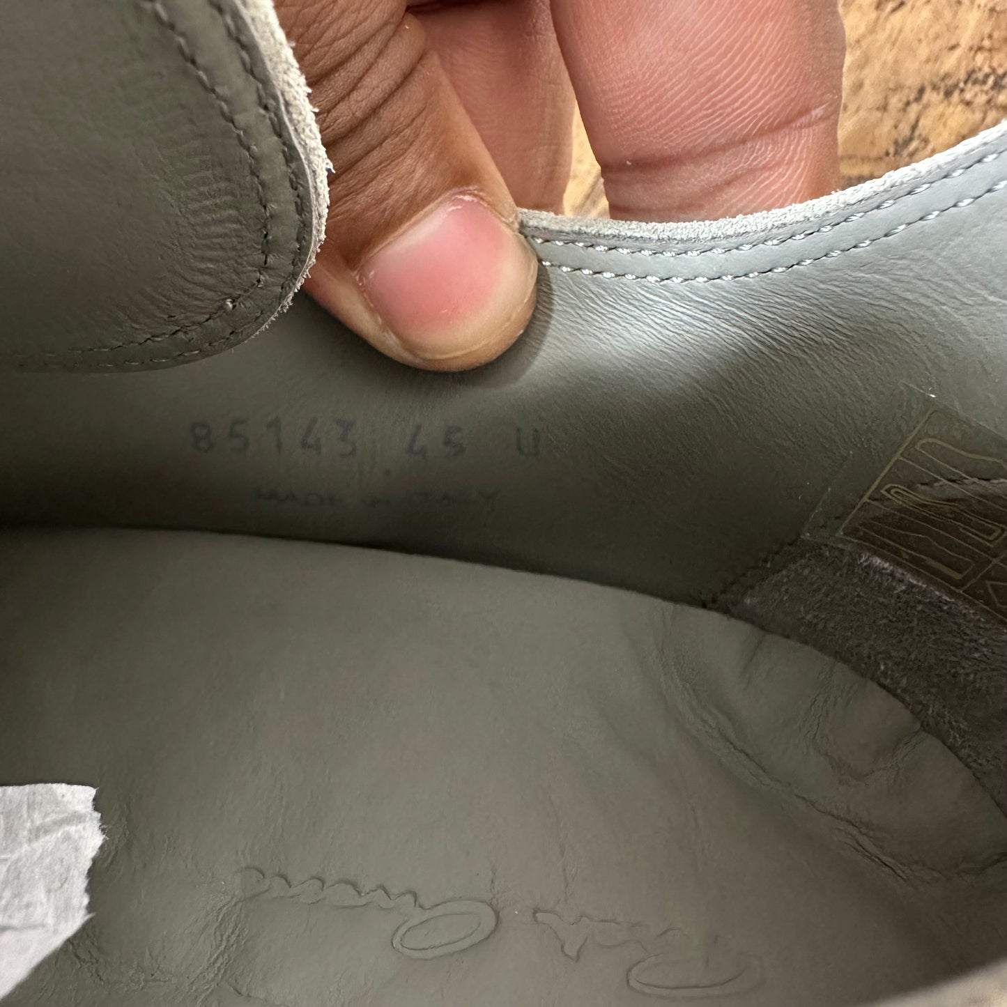 Rick Owens Jumbo Lace Dark Pearl Milk Sneaker DS