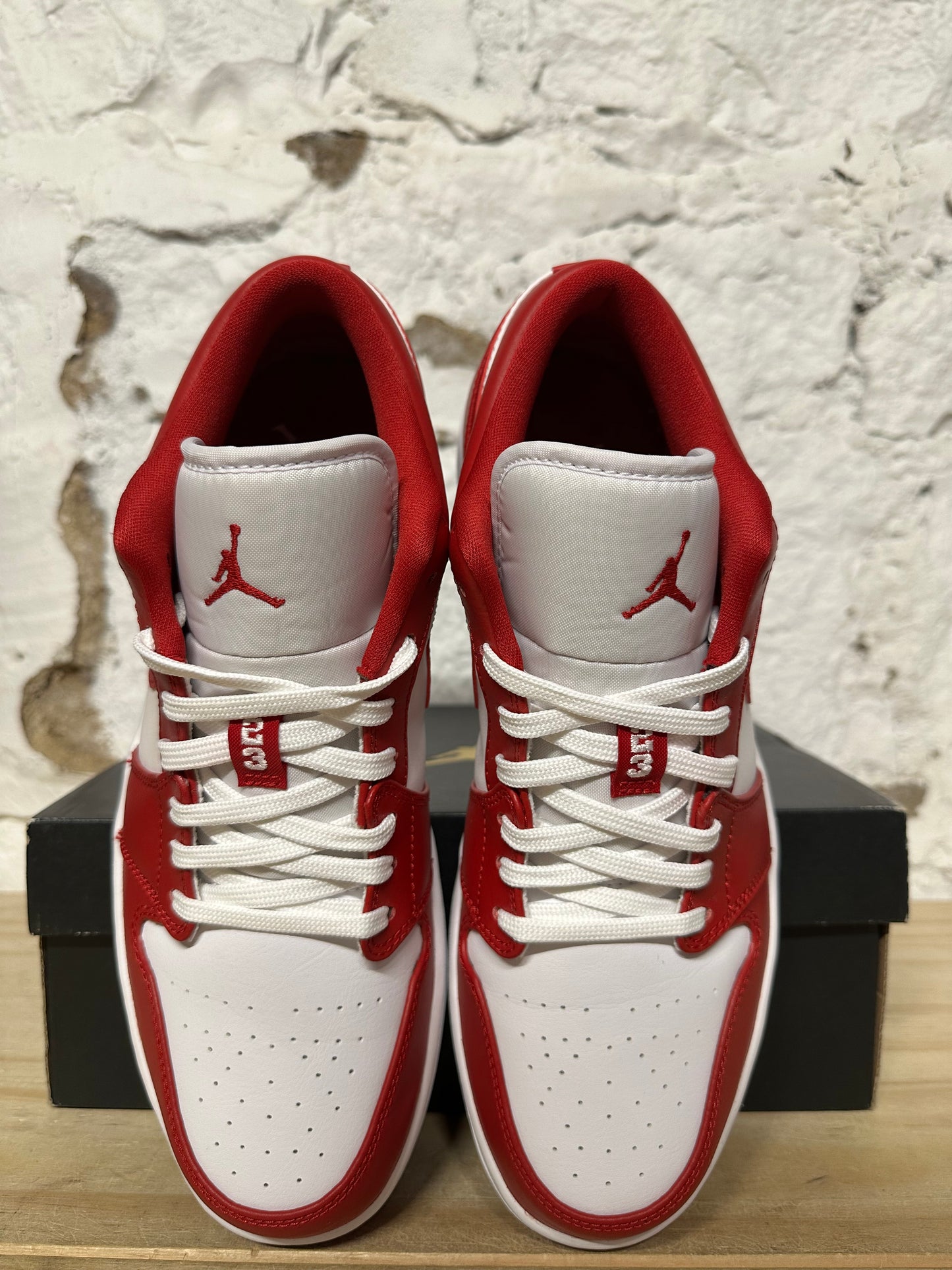 Air Jodan 1 Low Gym Red White Sz 10.5