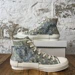Dior B23 High Blue Oblique White Sneaker Sz 10 (43) No Box