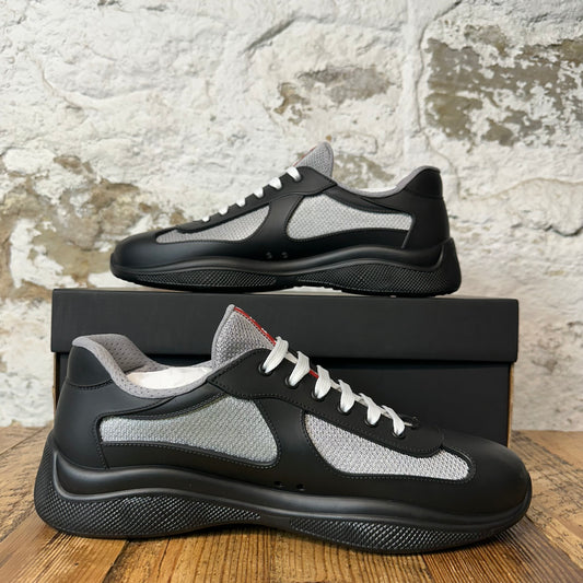 Prada Americas Cup Nero Rubber Sneaker Sz 11 (44) DS