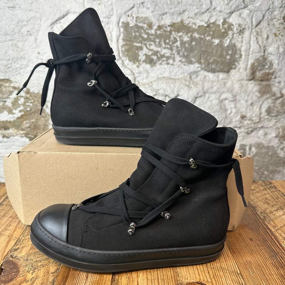 Rick Owens High Hexa Lace Black Pearl Sneaker Sz 8.5 (41.5)