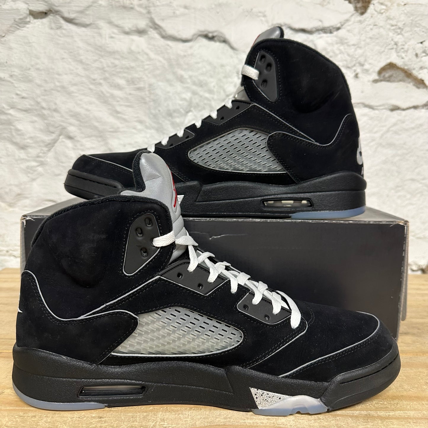 Air Jordan 5 Black Metallic Sz 13