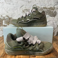 Lanvin Curb Grey White Lace Green Sneaker Sz 10 (43)