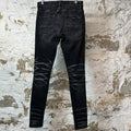 Amiri Side Gem Black Denim Jeans Sz 30