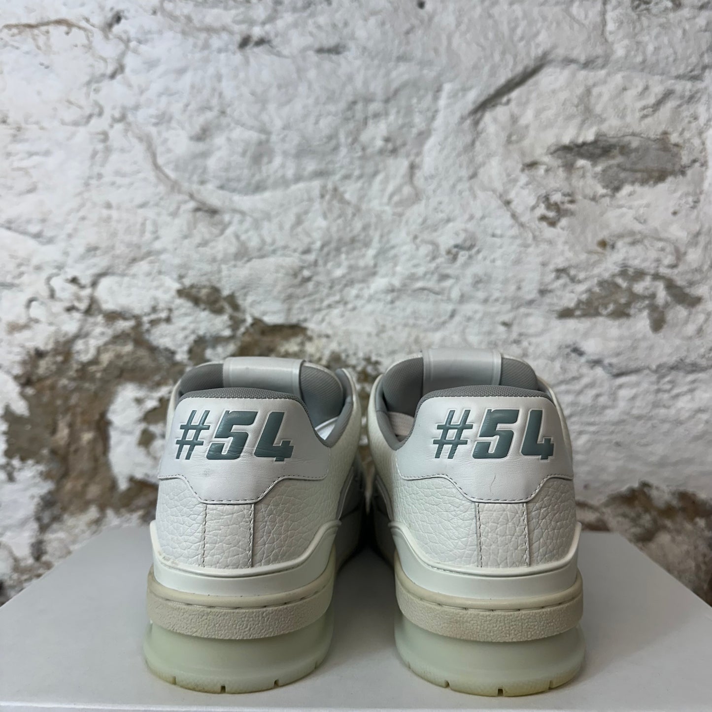 Louis Vuitton White Trainer Sneaker Sz 8.5 (7LV) No Box