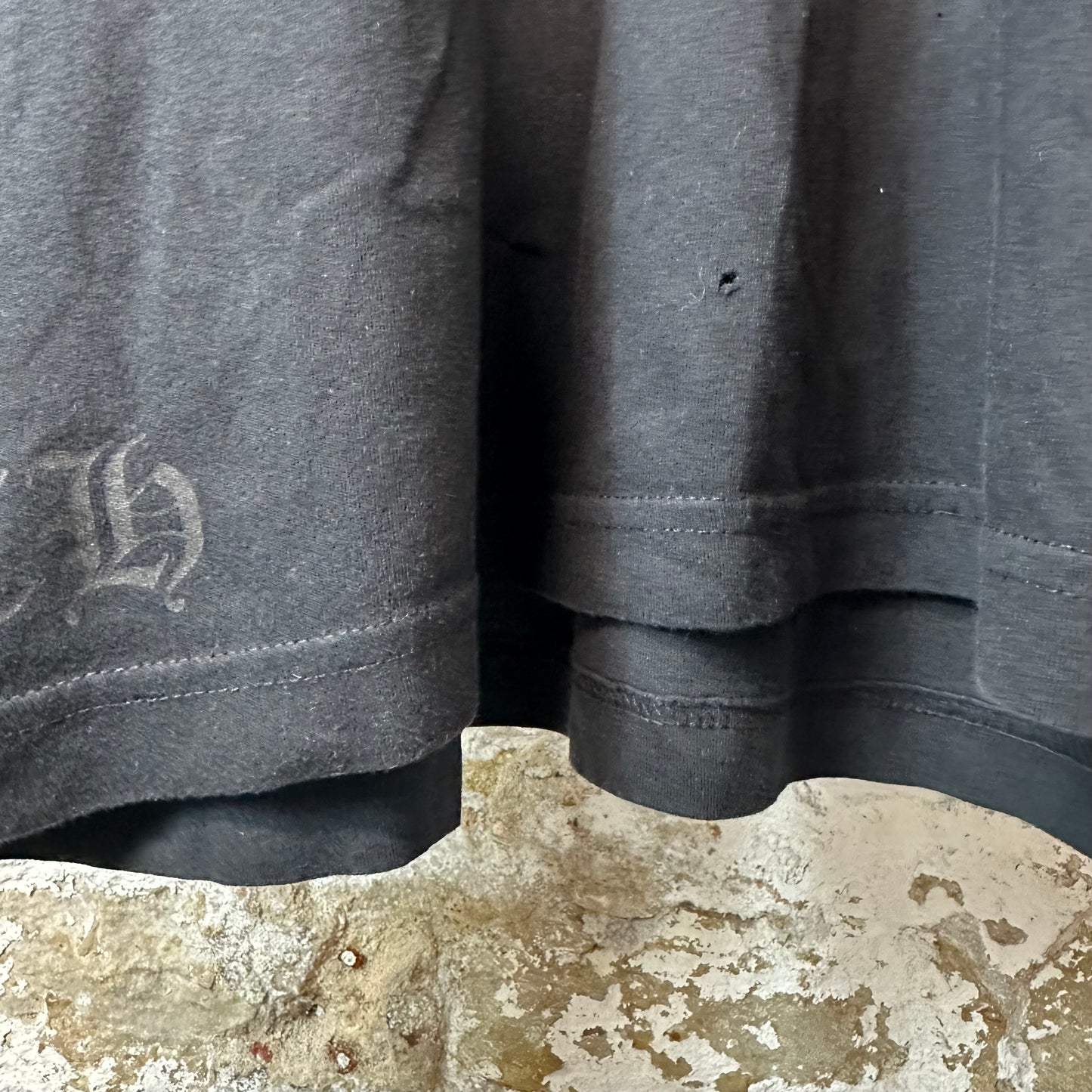 Chrome Hearts Miami Horseshoe L/s Black Sz XL (Pinhole)