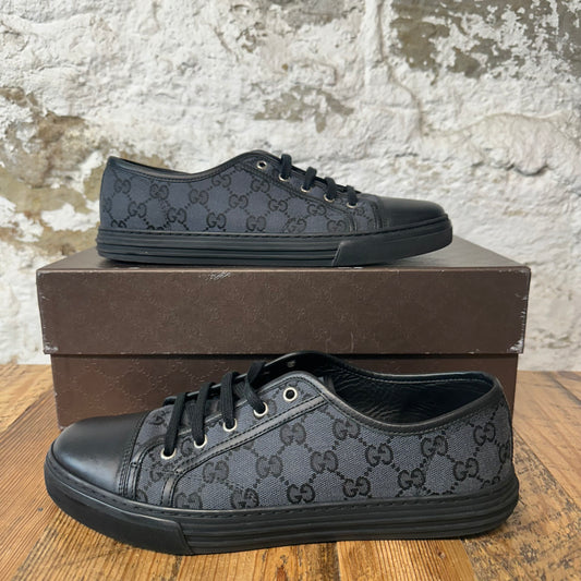 Gucci Black Monogram Low Sneaker Sz 8.5
