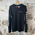 Chrome Hearts Scroll Logo Thermal L/s Black Sz L