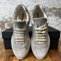 Prada Americas Cup Grey Suede White Sneaker Sz 9