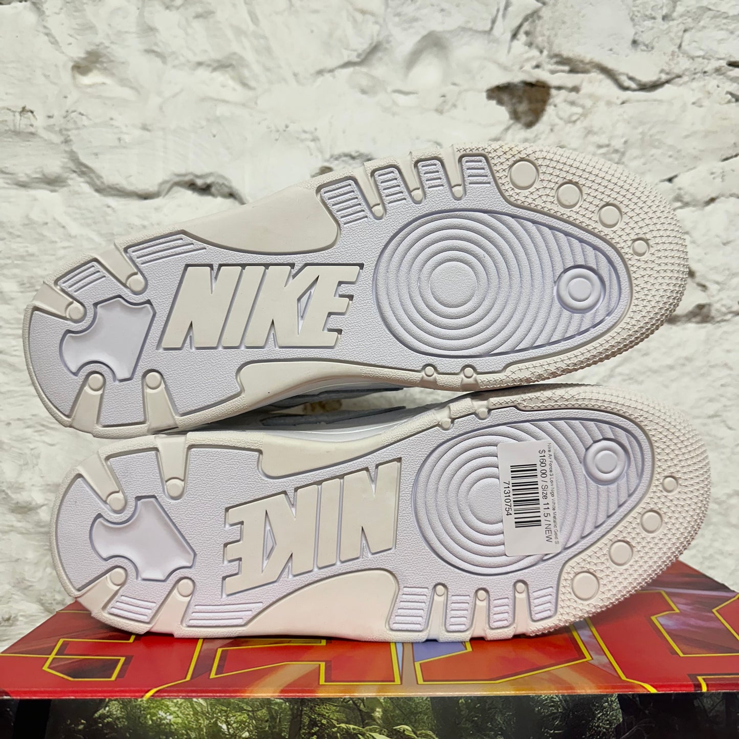 Nike Air Force 3 Low Nigo White Metallic Gold Sz 11.5 DS
