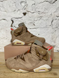 Air Jordan 6 Travis Scott Khaki Sz 9 DS