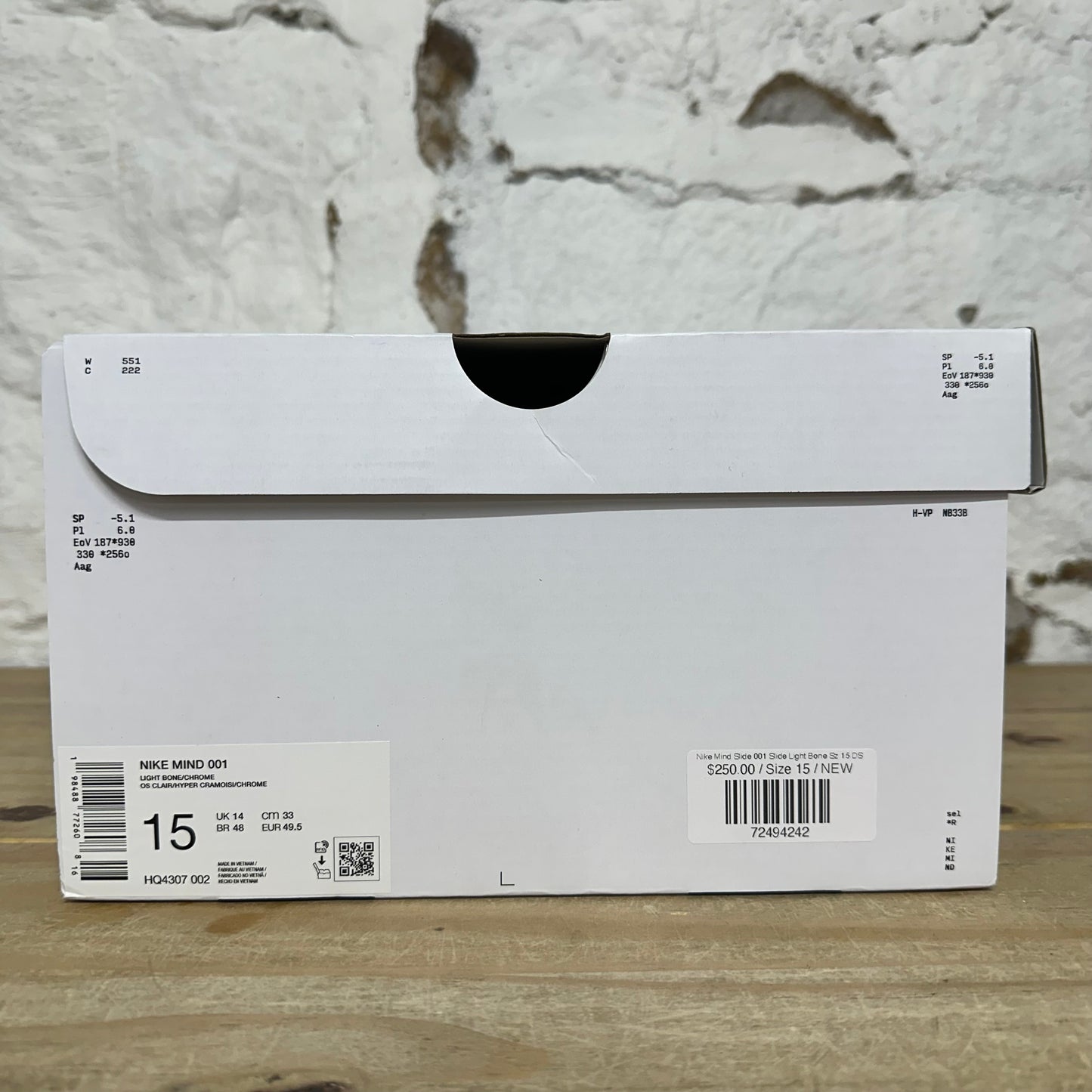 Nike Mind Slide 001 Slide Light Bone Sz 15 DS