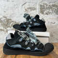 Lanvin Curb Blue Lace Black Sneaker Sz 15 (48)