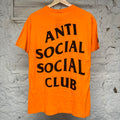 Anti Social Social Club Orange Paranoid T-Shirt Sz XL