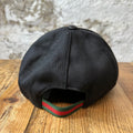 Gucci Small Green GG Logo Black Hat Sz XL