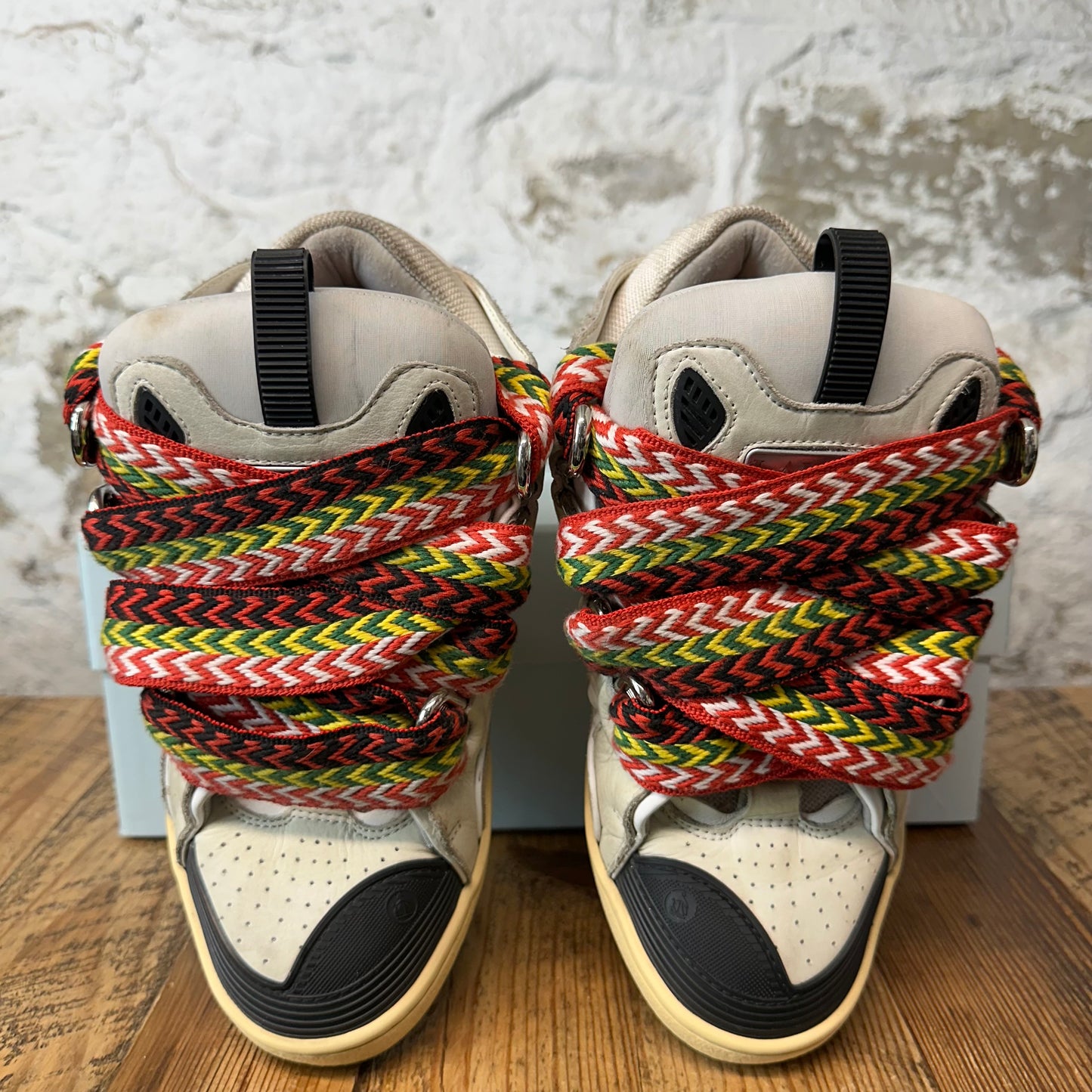 Lanvin Curb Multicolor Lace Grey Sneaker Sz 7 (40)