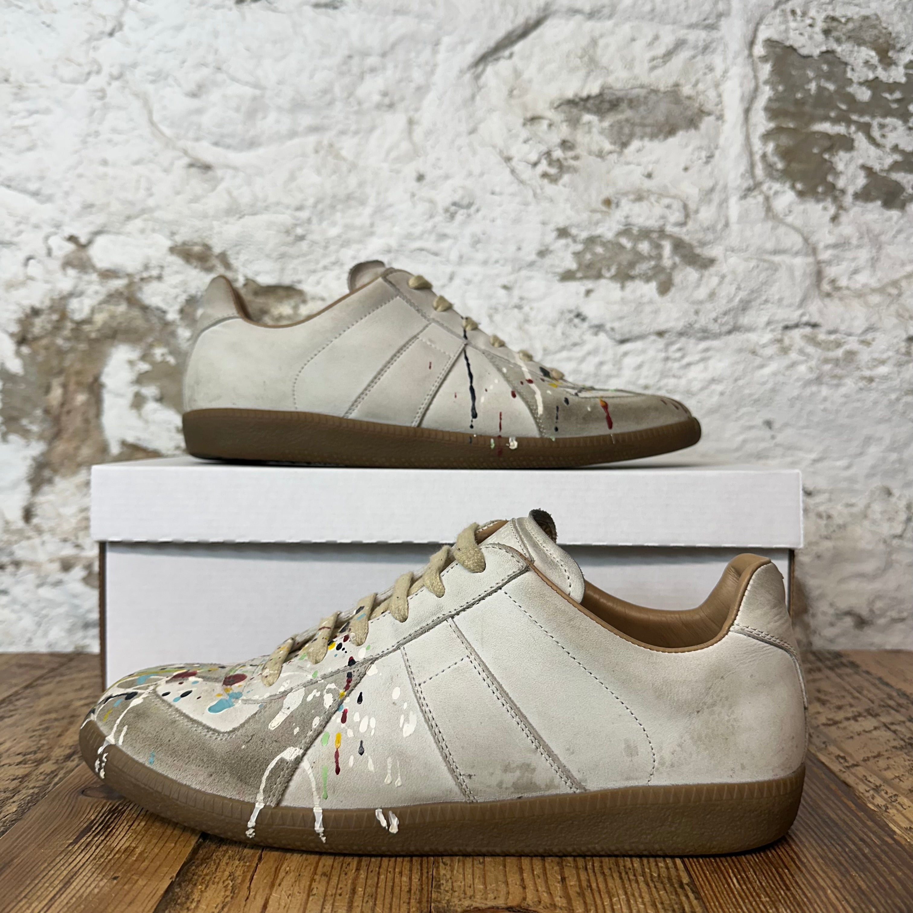 Maison Margiela Replica Paint Splatter Grey Sneaker Sz 8.5 (41.5)