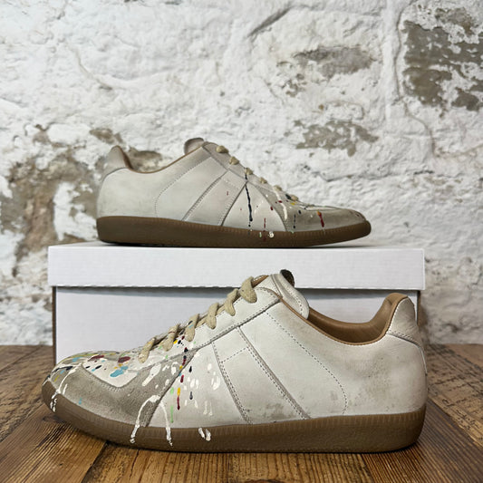 Maison Margiela Replica Paint Splatter Grey Sneaker Sz 8.5 (41.5)