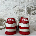 Louis Vuitton Red White Monogram Trainer Sneaker Sz 10 (8.5LV) No Box