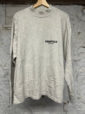 Fear of God Essentials Light Oatmeal L/S T-Shirt Sz M