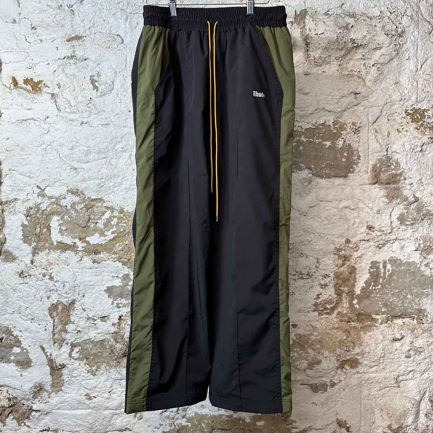 Rhude Black Green Track Pants Sz L
